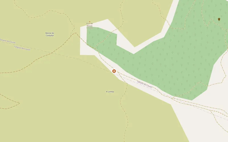 Mapa de la ubicación de Queixería do Courel